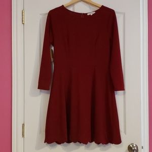 Nit A Care In the World Cranberry Dress